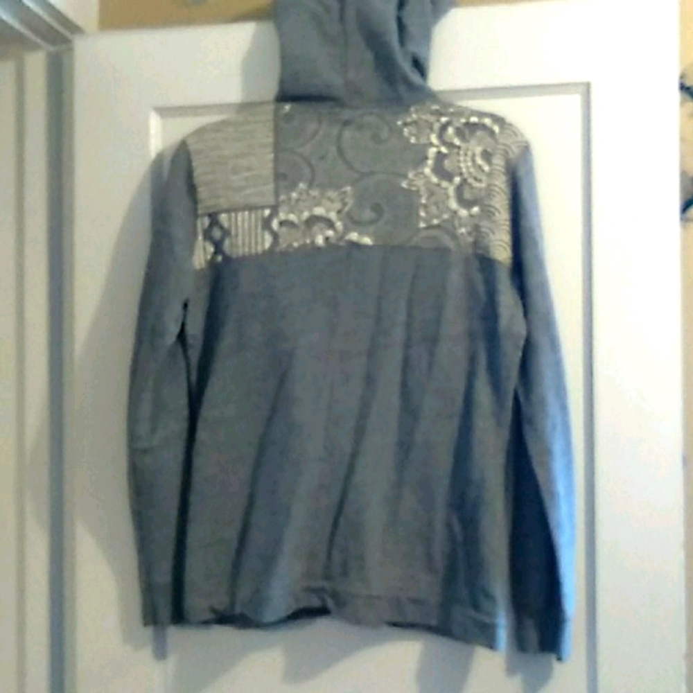 Champion Floral Back Zip Up Hoodie